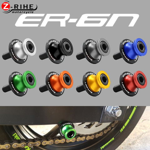 For KAWASAKI ER6N ER-6N 2005 2006 2007 2008 NINJA 650R 10mm Motorcycle Accessories Swingarm Sliders Spools Screw Motorbike Parts ► Photo 1/6