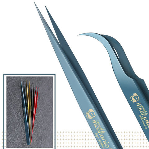 MECHANIC Bent/Sharp Point Ultra Fine Tweezers High Tenacity Durable Forceps for SMD PCB BGA Motherboard Micro Repair Tools ► Photo 1/6