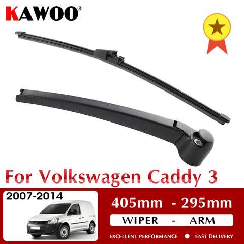 KAWOO Wiper Blade for Rear Back Window Wipers Arm For Volkswagen VW Caddy Hatchback 2007 - 2014 Windscreen Auto Car Wiper Blades ► Photo 1/6