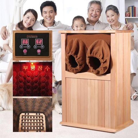 Far Infrared Foot Sauna Solid Wood Bubble Foot Barrel  Personal Care Appliances  Home Sauna Spa Infared Sauna Heater Cabin Room ► Photo 1/6