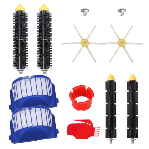 Replacement Kits For iRobot Roomba 600 Series 610 620 630 650 660 Vacuum Cleaner Beater Bristle Brush/Hepa Filter/Side Brush ► Photo 1/6
