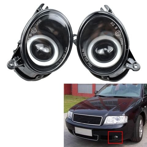 fog lights for Audi A6 C5 headlight 2001 2002 2003 2004 2005 Fog Light foglights Front Halogen Fog Lamp Assembly headlights DRL ► Photo 1/6