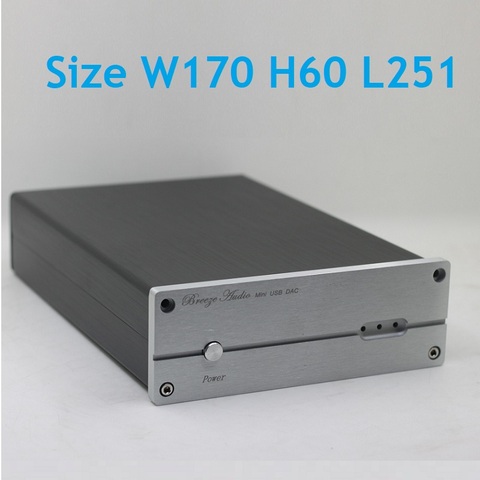 Small Size W170 H60 L251 All Aluminum Box 1706 DAC Case DIY Aluminum Decoder Chassis Amplifier Housing ► Photo 1/6