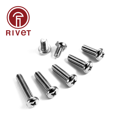 304 GB818-85 M1.6 M2 M2.5 M3 Cross Recessed Pan Head Screws Stainless Steel Machine Screw Philips Wood Screw 20/50/100 PCS ► Photo 1/5