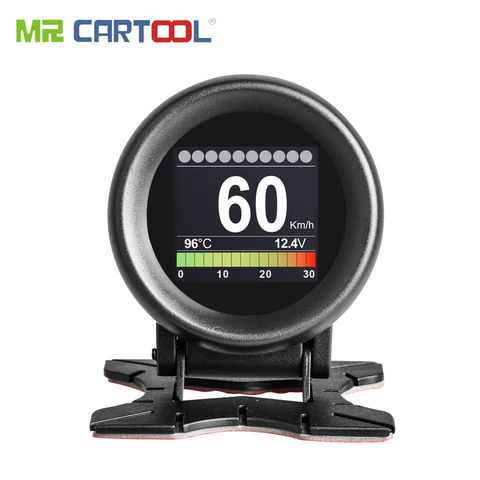 MR CARTOOL M3 Car OBD2 HUD Head-Up Display GPS Speedometer Overspeed Warning Oil Water Temp Gauge Digital OBD2 Diagnostic Tool ► Photo 1/6