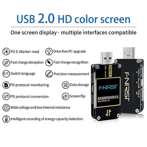 FNB38 Current And Voltage Meter USB Tester QC4+ PD3.0 2.0 PPS Fast Charging Protocol Capacity Test ► Photo 1/6