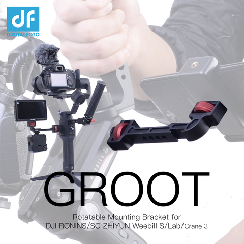 GROOT ZHIYUN WEEBILL S/LAB Crane 3/3S DJI RONIN S2/RONIN S/SC2 Extension Rotatable Bracket for Monitor LED Video Light ► Photo 1/6