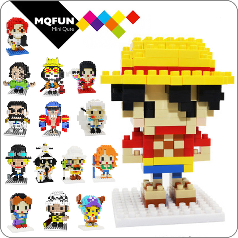 Brick Figure One Piece, Luffy One Piece Blocks