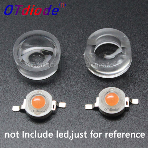 100PCS 13mm Mini LED Lens 20 30 45 60 100 120 Degree Angle for 1W 3W 5W LED Chips Beads IR PCB Convex Acrylic Reflector ► Photo 1/6