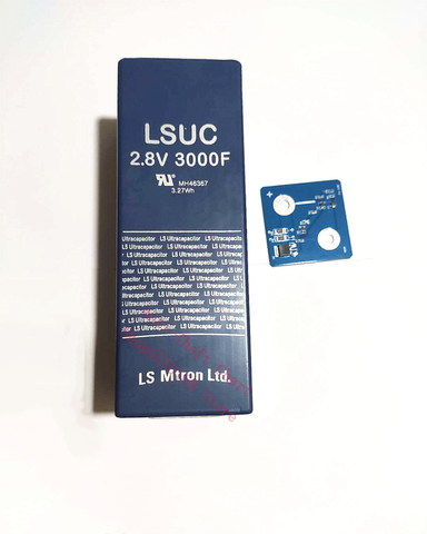 Super Farad Capacitor 2.8V 3000F + Protection 55*55*155mm Low ESR High Frequency Super Capacitor second hand 90% new Korea brand ► Photo 1/6