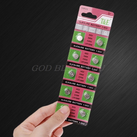 10PCS Alkaline Batteries AG2 1.5V G2 396A LR726 SR726W GP397 1164SO SR59W SR726 Coin Button Cell Watch Toys Clocks Drop Shipping ► Photo 1/5