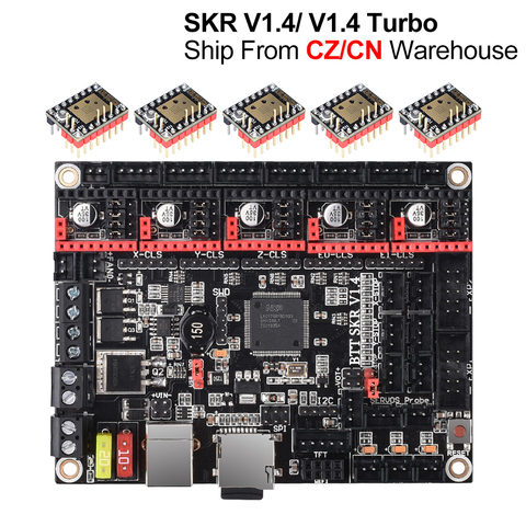 BIGTREETECH SKR V1.4 BTT SKR V1.4 Turbo 32Bit Board 3D Printer Parts SKR V1.3 SKR 1.4 MKS SGEN L TMC2209 tmc2208 Ender3 Upgrade ► Photo 1/6