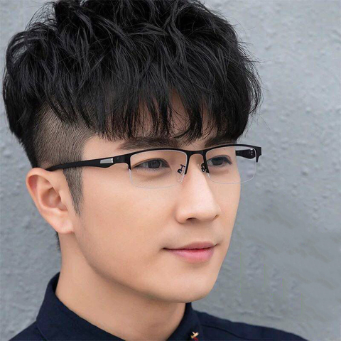 2022 New unisex business Myopia glasses for men Metal frame glasses anti blue light Nearsighted Eyewear Glasses -1.0 -2.5 -3.0 ► Photo 1/6