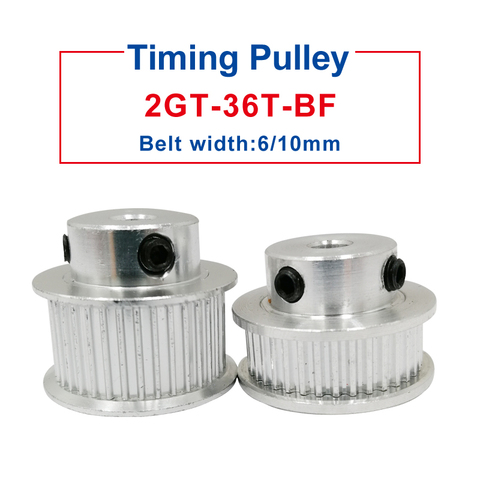 GT2 pulley 36 Teeth Inner Bore 5/6/6.35/7/8/10 mm pulley wheel Match with GT2 timing belt width 6/10 mm For 3D Printer parts ► Photo 1/6