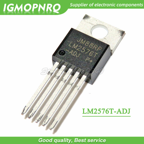 10pcs LM2576T-ADJ LM2576 LM2576T TO-220-5 Voltage Regulators - Switching Regulators 3A STEP-DOWN VLTG REG ► Photo 1/1