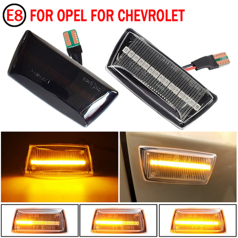 For Opel Insignia Astra H Corsa D Zafira B For Chevrolet Cruze Led Dynamic Side Marker Turn Signal Light Sequential Blinker Lamp ► Photo 1/6