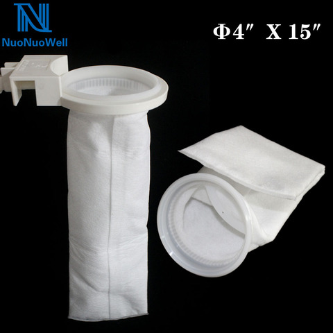 NuoNuoWell 1x Polypropylene Aquarium Filter Sock Bag 4''x15'' Fish Tank Bottom Filter PP Bag 75 Micron Filtration High Density ► Photo 1/6