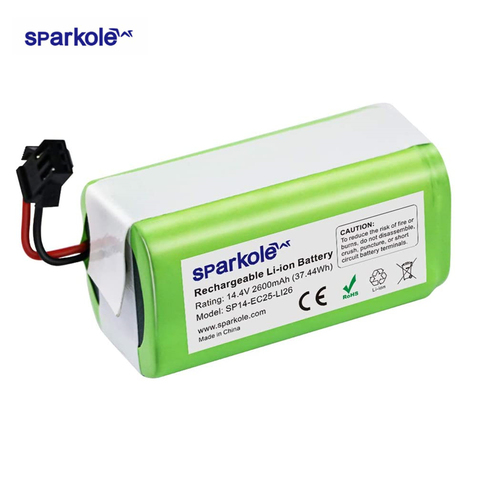 Sparkole 14.4V 2600mAh Replacement Battery for Deebot N79S, N79, DN622.11, DN622, Robovac 11, 11S, 11S Max, Conga Excellent 990 ► Photo 1/6