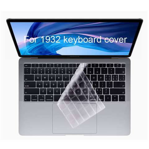 Mosible Keyboard Cover for Macbook Air 13 A1932 US Model Silicone Cear Potecter Film ► Photo 1/6