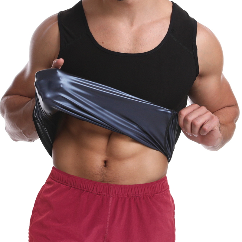 Mens Neoprene Sauna Thermo Sweat Body Shaper Waist Trainer Slimming Corset Vest