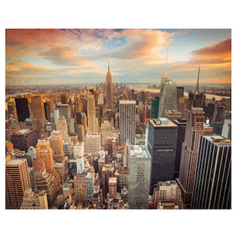 City Landscape Painting By Numbers New York On Canvas DIY Kits For Adults Acrylic Paint Picture Drawing Coloring By Number Decor ► Photo 1/6