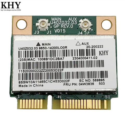 WiFi BGN+BT4.0 Card For Lenovo 20220439 20220440 20220224 20220222 11202485 20220336 20220571 20220437 20220227 20220497 Series ► Photo 1/4