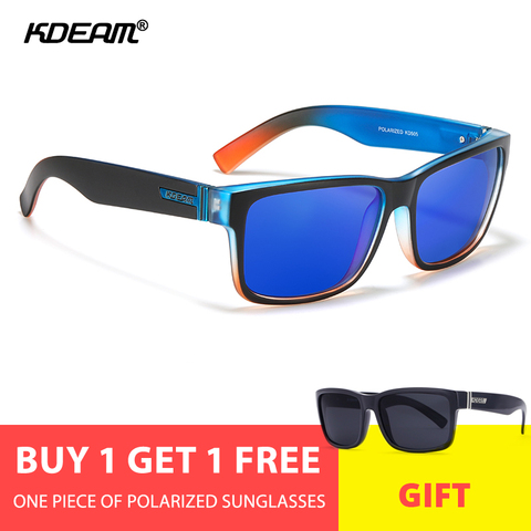 KDEAM Sport Men Sunglasses Polarized Customized Sun Glasses Outdoor Driving Shades with box Buy one get on free ► Photo 1/5