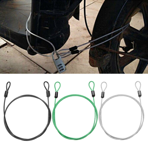 Strong Braided Steel Cable Wire Rope Security Anti-theft For Outdoor Bike Lock Motorcycles Scooter Chain Bicycle Accessories ► Photo 1/6