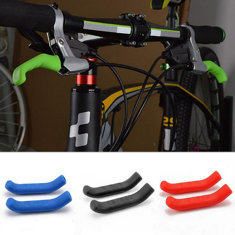 1Pair Bicycle Brake Handle Cover Silicone Protect Handle Sleeve MTB Bike Bicycle Protective Gear Road Bike Protector Accessories ► Photo 1/6