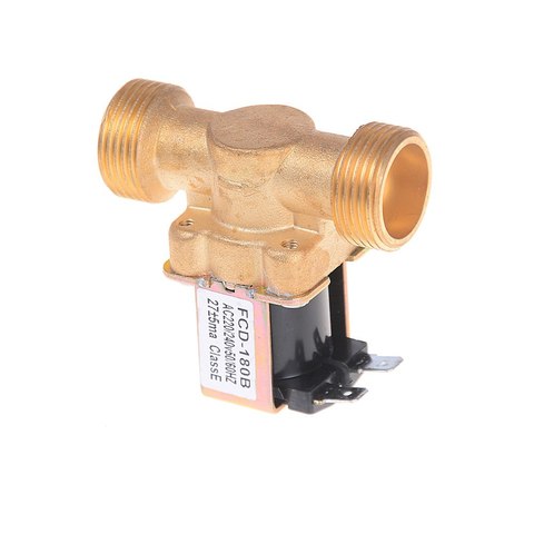 Electric New Arrival Solenoid Valve Water Normally Closed Air Inlet 3/4inch Flow 12 V DC,220V,24V Gold Switch ► Photo 1/6