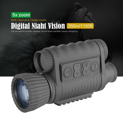 Digital Optical Infrared Night Hunting 6x50 Single Night Vision Instrument 200m Range Telescope Image Vdeo Monocular Binoculars ► Photo 1/6