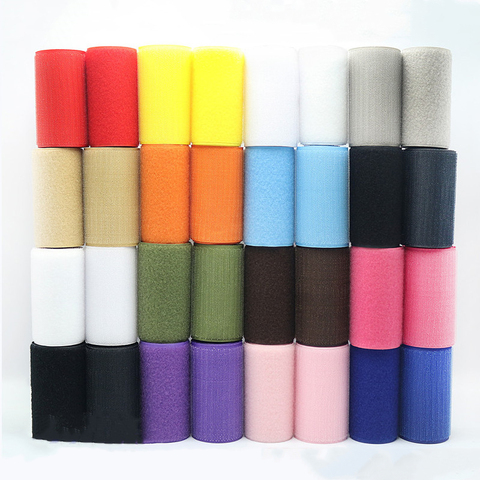 1Sets 100mm Width DIY Nylon Colorful Velcro With Hook Loop Sew On Sticker Strap Couture Clothing Accessories Tactical Equipment ► Photo 1/6