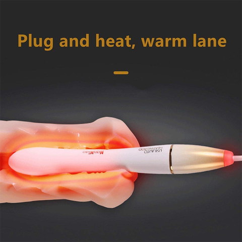 Male Masturbation Thermostat Usb Heating Rod Waterproof Warm Body 3 Minutes Fast Heating Aircraft Cup Adult Toy Beginner for Men ► Photo 1/6