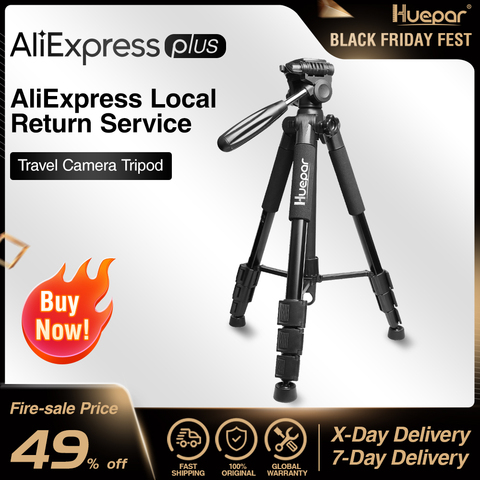 Huepar Multi-function Travel Camera Tripod 56