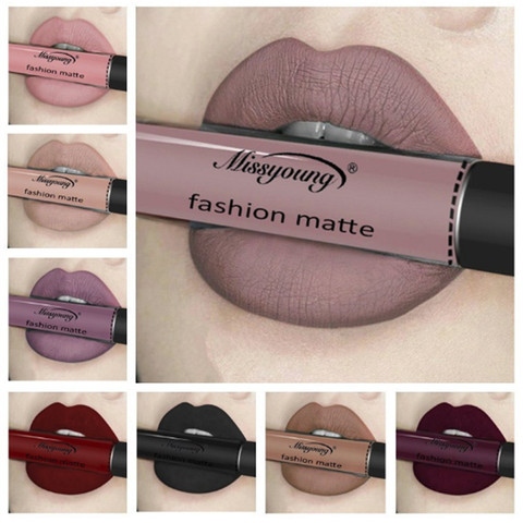 New Brand Makeup Lipstick Matte Lipstick Brown Nude Chocolate Color Liquid Lipstick Lip Gloss Matte Batom Matte Maquiagem ► Photo 1/6