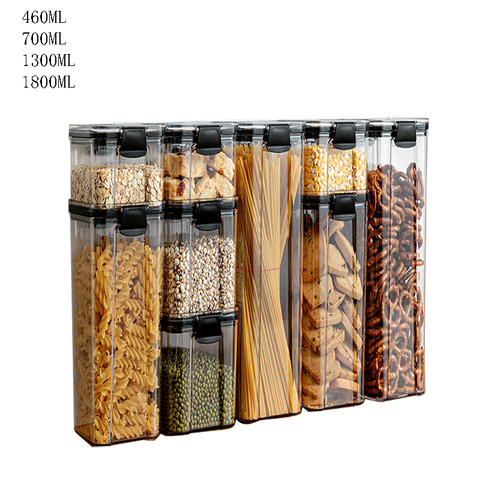 Food Storage Container, Refrigerator Noodle Box Multigrain Storage Tank, Transparent Airtight Tank, Storage Bottle With Lid ► Photo 1/6