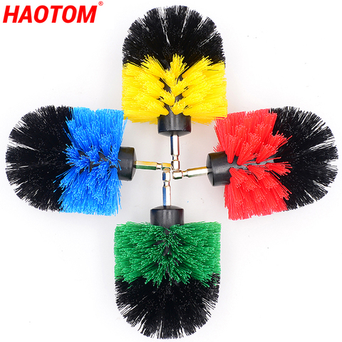 1PCS 3.5'' Electric Scrubber Brush Drill Brush Kit Plastic Round Cleaning Brush For Carpet Glass Car Tires Nylon Brushes ► Photo 1/6