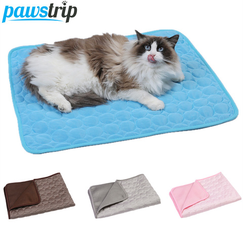 5 Size Pet Dog Mat Cooling Dog Beds Cat Blanket Breathable Pet Dog Bed Summer Washable Pet Cat Beds For Small Medium Large Dogs ► Photo 1/6