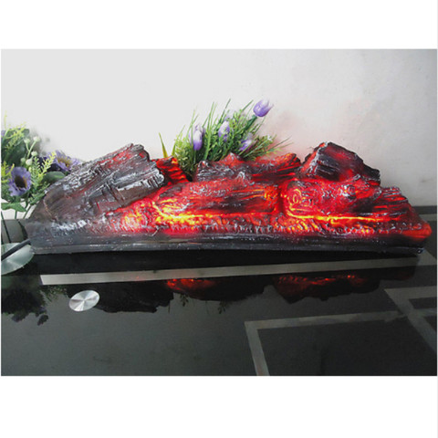 Electric fireplace simulation charcoal fake firewood decorative charcoal flame lamp museum exhibition hall decorations WF601141 ► Photo 1/1