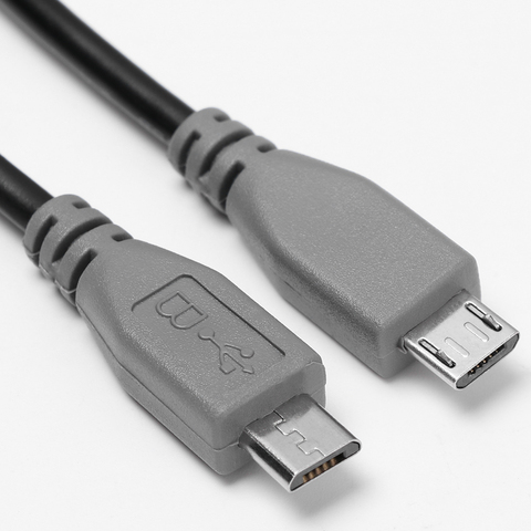 Hot 1Pc Male To Male Micro USB To Micro USB OTG Data Cable 5 Pin Charging Cord Phone Tablet Adapter Computer Converter Supplies ► Photo 1/6