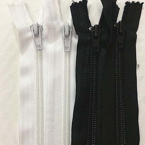 10pcs of 5#15/20/25/30/35/40/50/55/60cm black，white nylon zipper tailor sewer crafts ► Photo 1/6