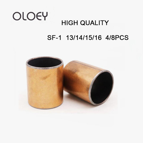 Free Shipping 4/8pcs SF-1 13 14 15 16mm 13/14/15/16mm Self Lubricating Composite Bearing Bushing Sleeve SF1 Length 8mm-20mm ► Photo 1/6