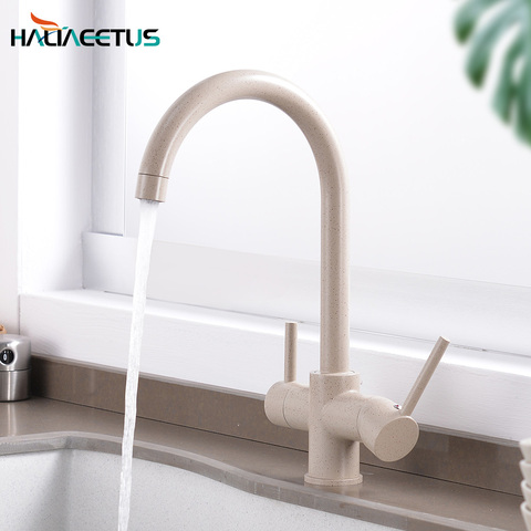 Purification Features Dual Handle Sink Filtered Taps Mixer Crane Kitchen drinking water Faucets 360 Degree Rotation with Water ► Photo 1/6