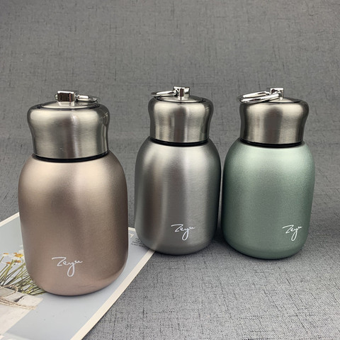 300ml Stainless Steel Water Bottle Mini Cute Thermos Portable Double-Wall Insulated Vacuum Flask leakproof Bottle for Girls ► Photo 1/6