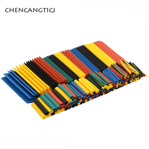 328 Pcs Polyolefin Shrinking Assorted Heat Shrink Tube Wire Cable Insulated Sleeving Tubing Set For Connector Plug ► Photo 1/2