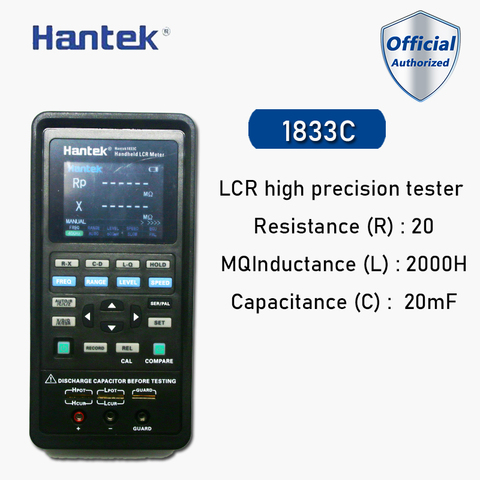 Hantek1832C/Hantek1833C Digital Handheld LCR Meter Digital Bridge Resistance Inductance Capacitance High Precision Measurement ► Photo 1/6