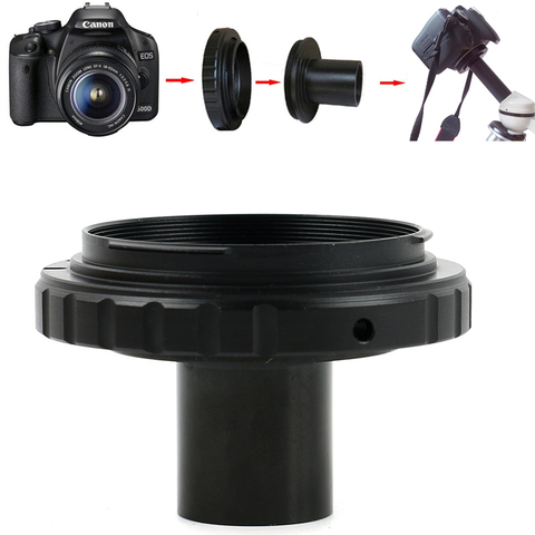 Biological Microscope Mount Adapter (T-mount ) + T2 Lens Adaptor Ring 23.2mm Eyepiece Ports For Canon Nikon EOS SLR Camera ► Photo 1/3