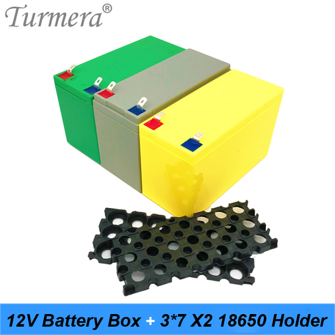 Turmera 12V Battery Box Li-ion Battery Storage Case 3x7 Bracket for 12V 24V Uninterrupted Power Supply and E-bike Battery Use ► Photo 1/6