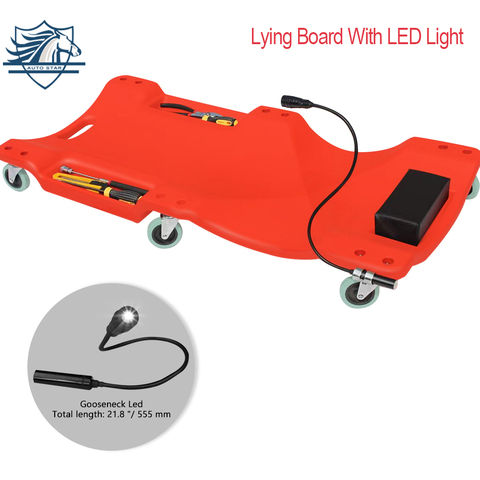 40 inch Car Repair Lying Board With LED Light Skateboard Spare Parts Repair Board Car Vehicle Service Maintenance Tool ► Photo 1/6