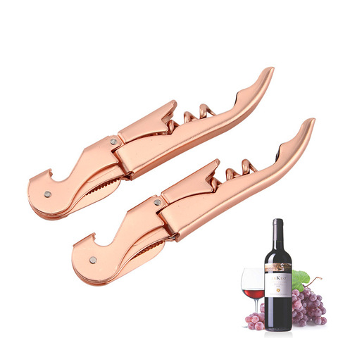 Logo custom Stainless Steel Corkscrew MultiFunction Wine Cap Opener Bar Tools Accessories Galvanized knife Beer Opener gifts ► Photo 1/6